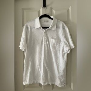 Men’s Alex Mill Standard Polo in Slub Cotton-white size XL Short Sleeve Classic